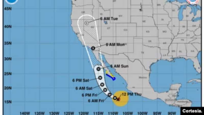 El Pacífico mexicano mantiene vigilancia ante la a