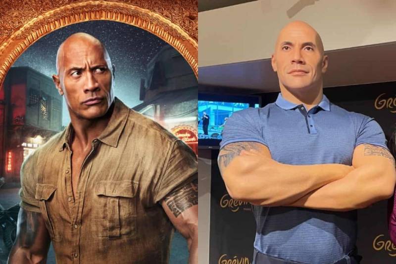 El actor estadounidense Dwayne Johnson, “The Rock” de origen samoano, se burló en las redes sociales de una figura de cera de él que un museo en Francia. Foto: AFP