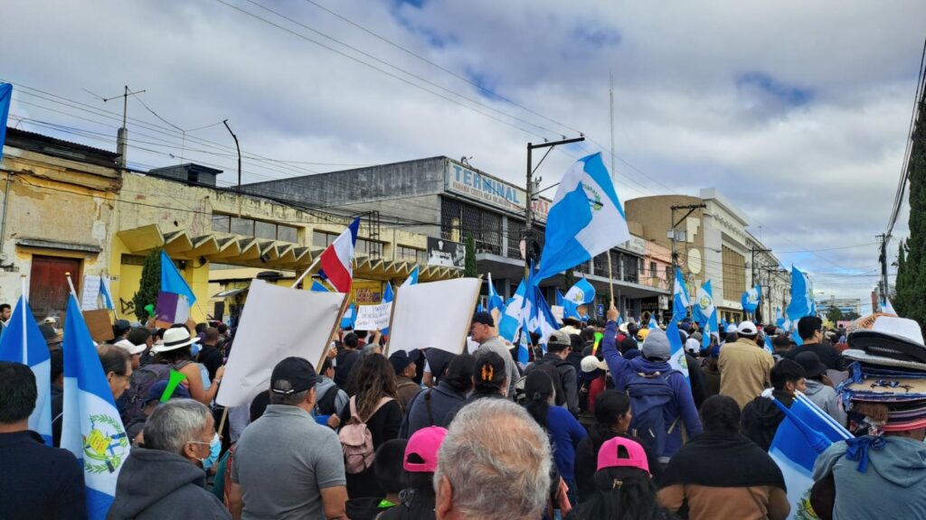 Marcha pacífica zona 1