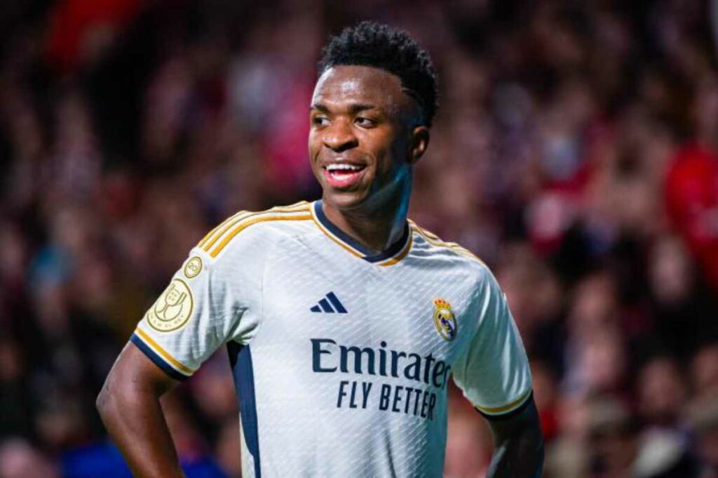 La Unesco nombró al delantero brasileño del Real Madrid, Vinícius Junior, embajador de buena voluntad para la Educación para Todos. Foto: AFP