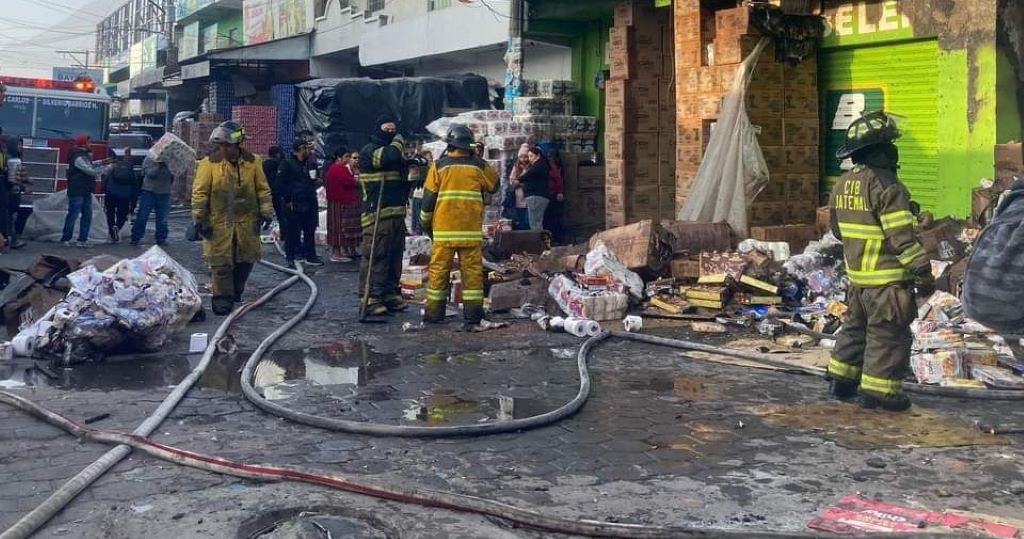 Incendio Terminal Minerva Quetzaltenango