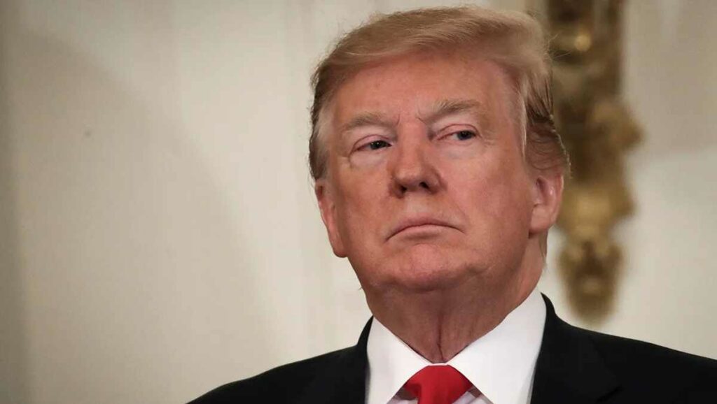 El expresidente se ha declarado no culpable de los 34 cargos por falsificación de registros comerciales. Foto: AFP