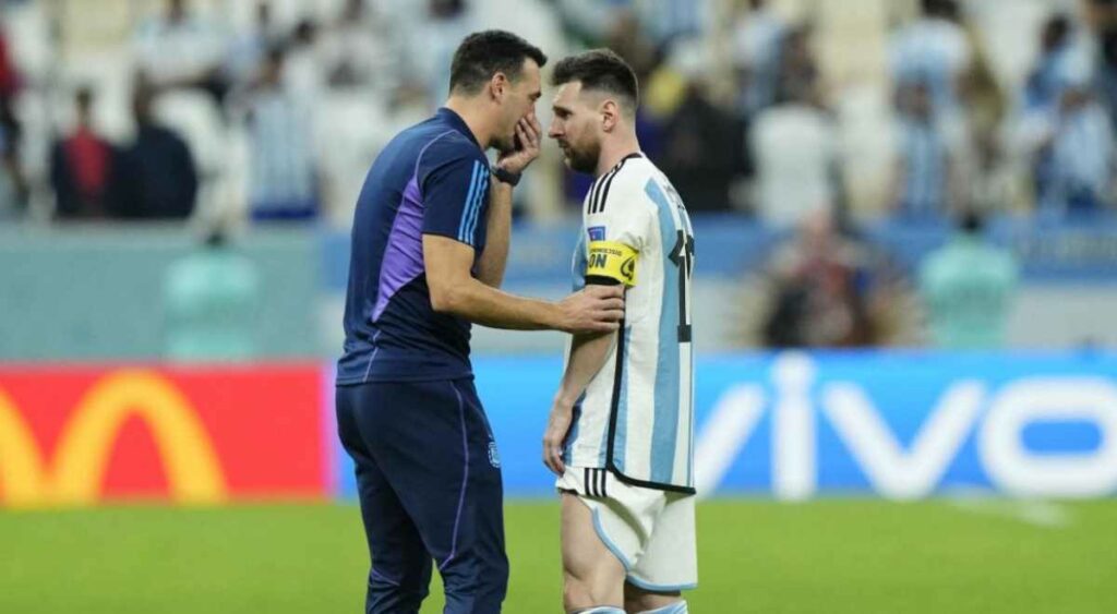 Messi arrastra desde el partido contra Chile, por la segunda fecha del Grupo A, una molestia. Foto: AFP