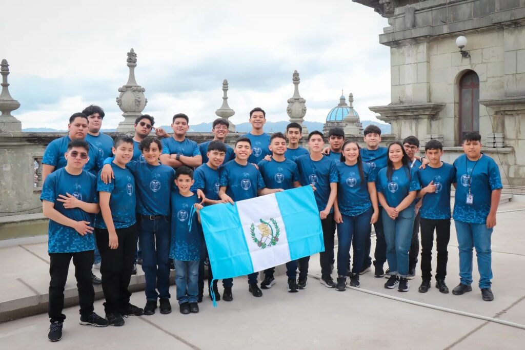 Delegación de Robótica Guatemala. Foto: Gobierno de Guatemala.