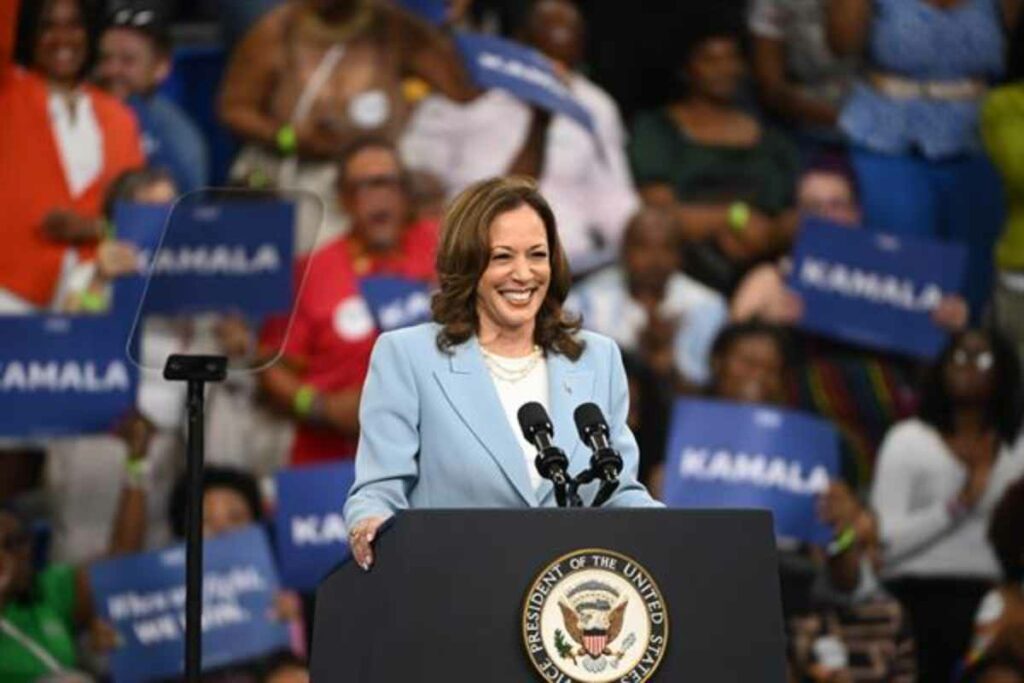 La vicepresidenta de Estados Unidos y candidata presidencial demócrata, Kamala Harris, presentó su programa económico.