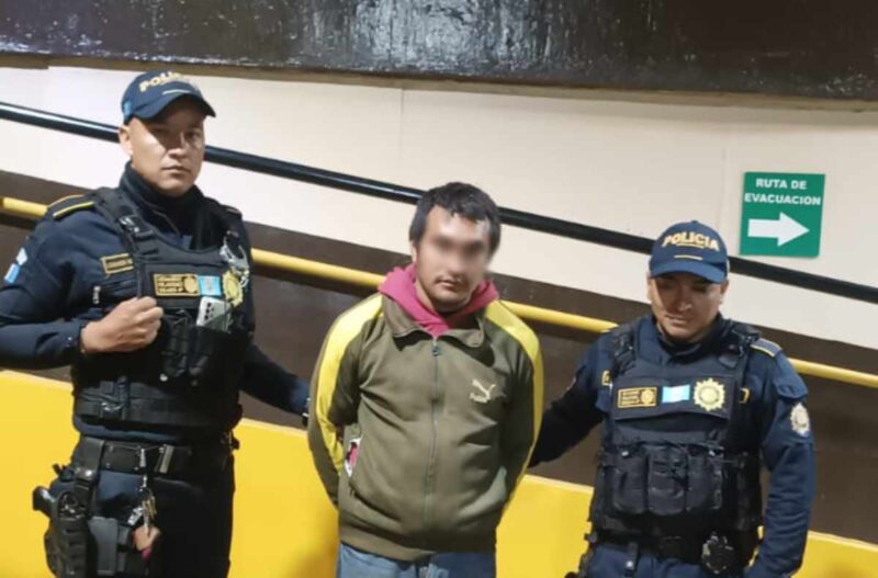 La detención se realizó en la colonia Vista al Valle, Aldea lo de Coy, Zona 1 de Mixco.