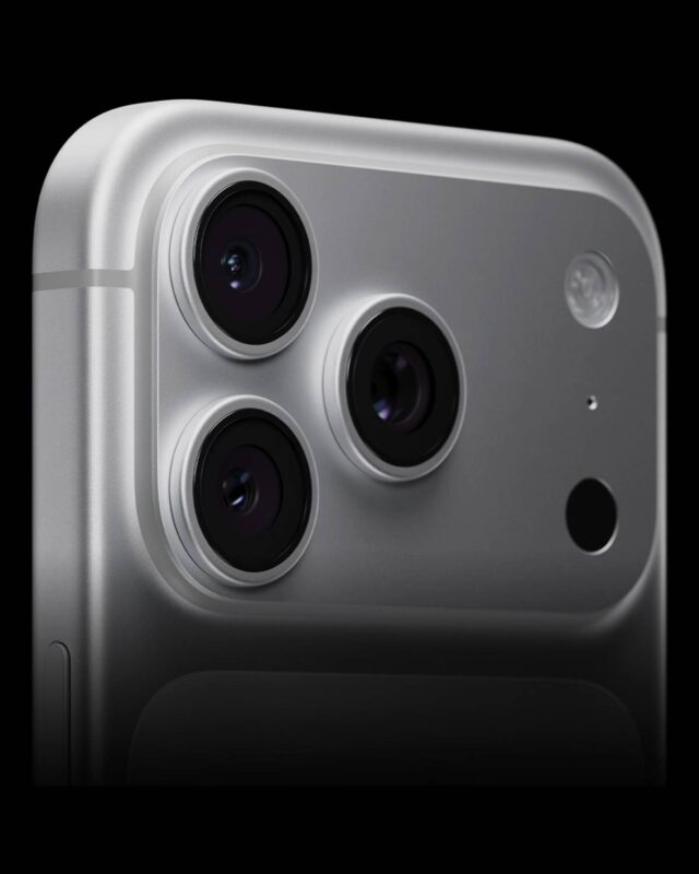 Nuevas cámaras del IPhone 17. FOTO APPLE. 