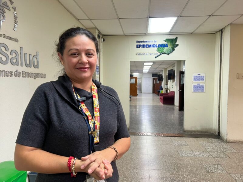 Ericka Gaitán / Epidemióloga MSPAS, brindó declaraciones. FOTO TN23.