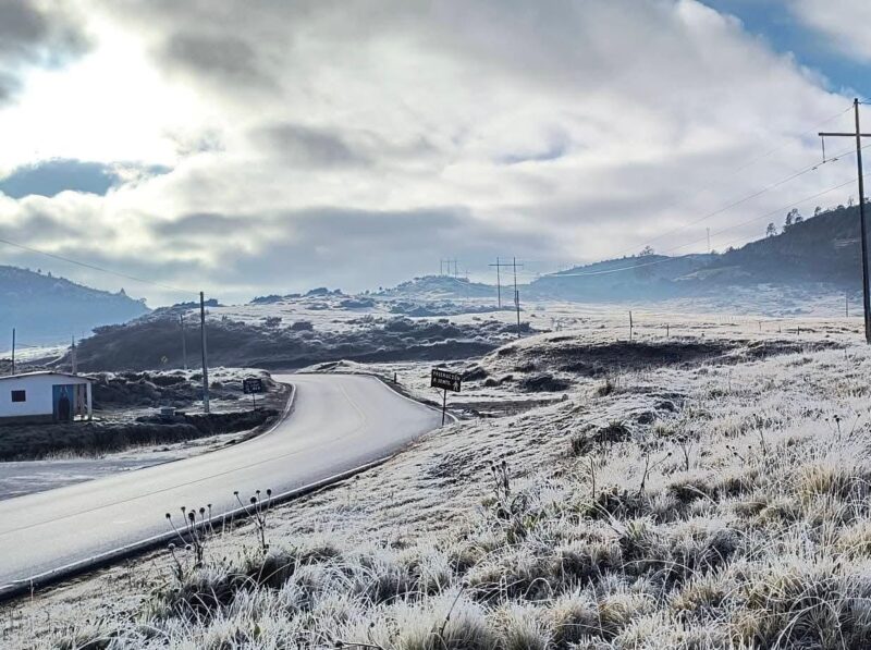 Temperatura menor a los 5 grados centígrados podrían registrarse en 107 municipios