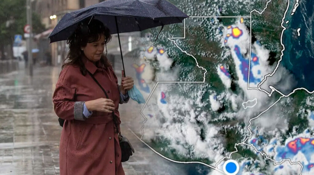Lunes lluvioso en distintos departamentos de Guatemala