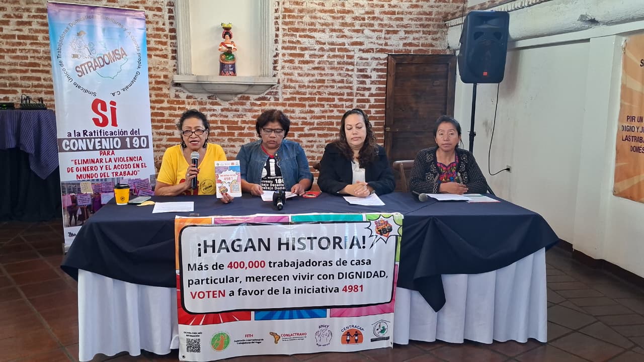 Organizaciones de trabajadoras del hogar piden la aprobación de la Iniciativa 4981