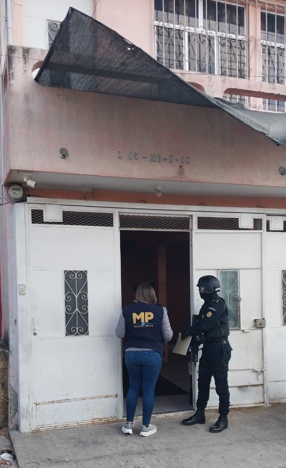 MP realiza allanamiento en zona 18 por caso “Secuestros Gota a Gota”