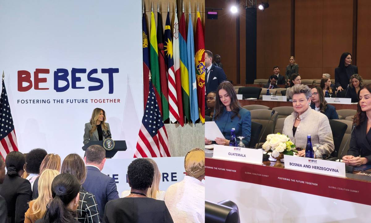 Lucrecia Peinado se reúne con Melania Trump y otras primeras damas