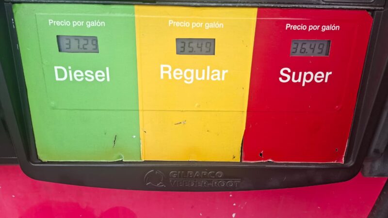 Nuevos precios de los combustibles. FUENTE: Gasolineras.