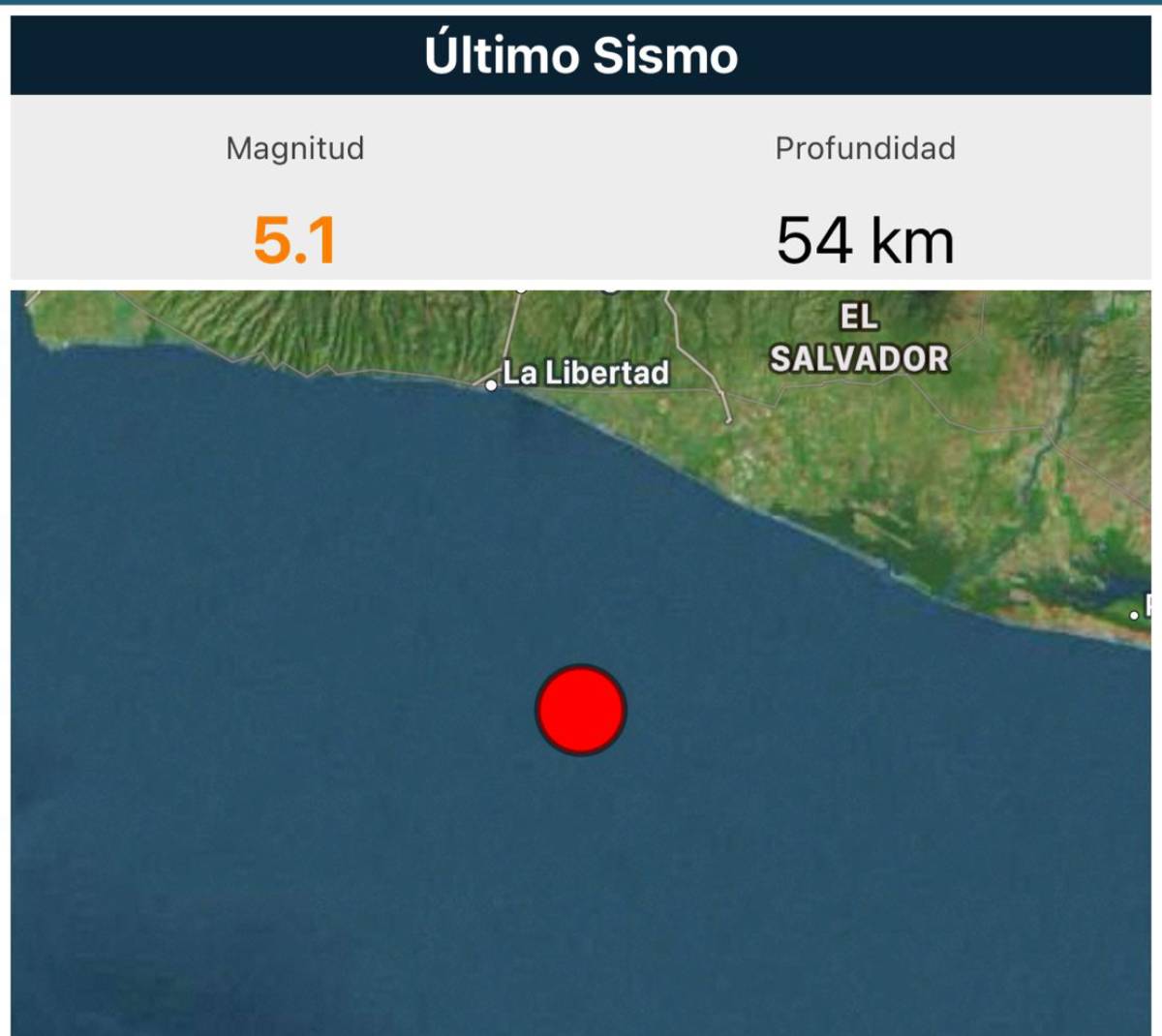Sismo sensible en Guatemala