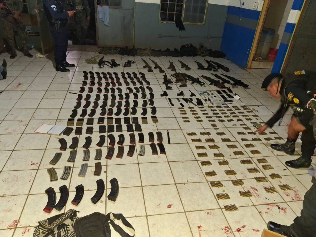 ¿A quién pertenecen las armas decomisadas en Huehuetenango?