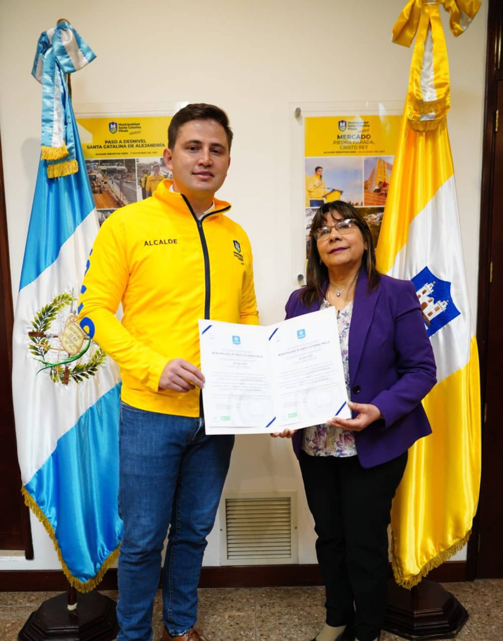 Municipalidad de Santa Catarina Pinula recibe certificado internacional por servicio a los vecinos