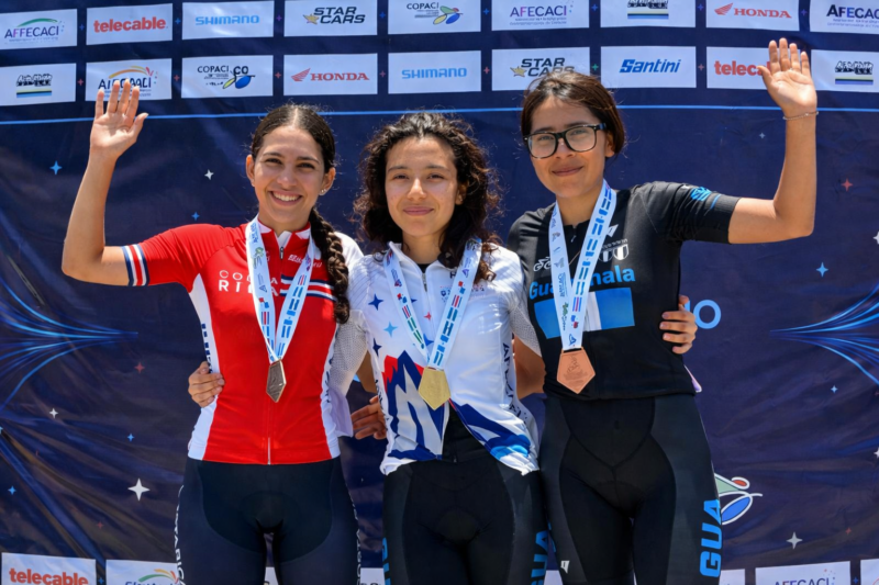 Guatemala conquista oro y bronce en ruta juvenil femenina de Centroamericano