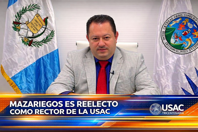 Walter Mazariegos es reelecto como rector de la Universidad de San Carlos