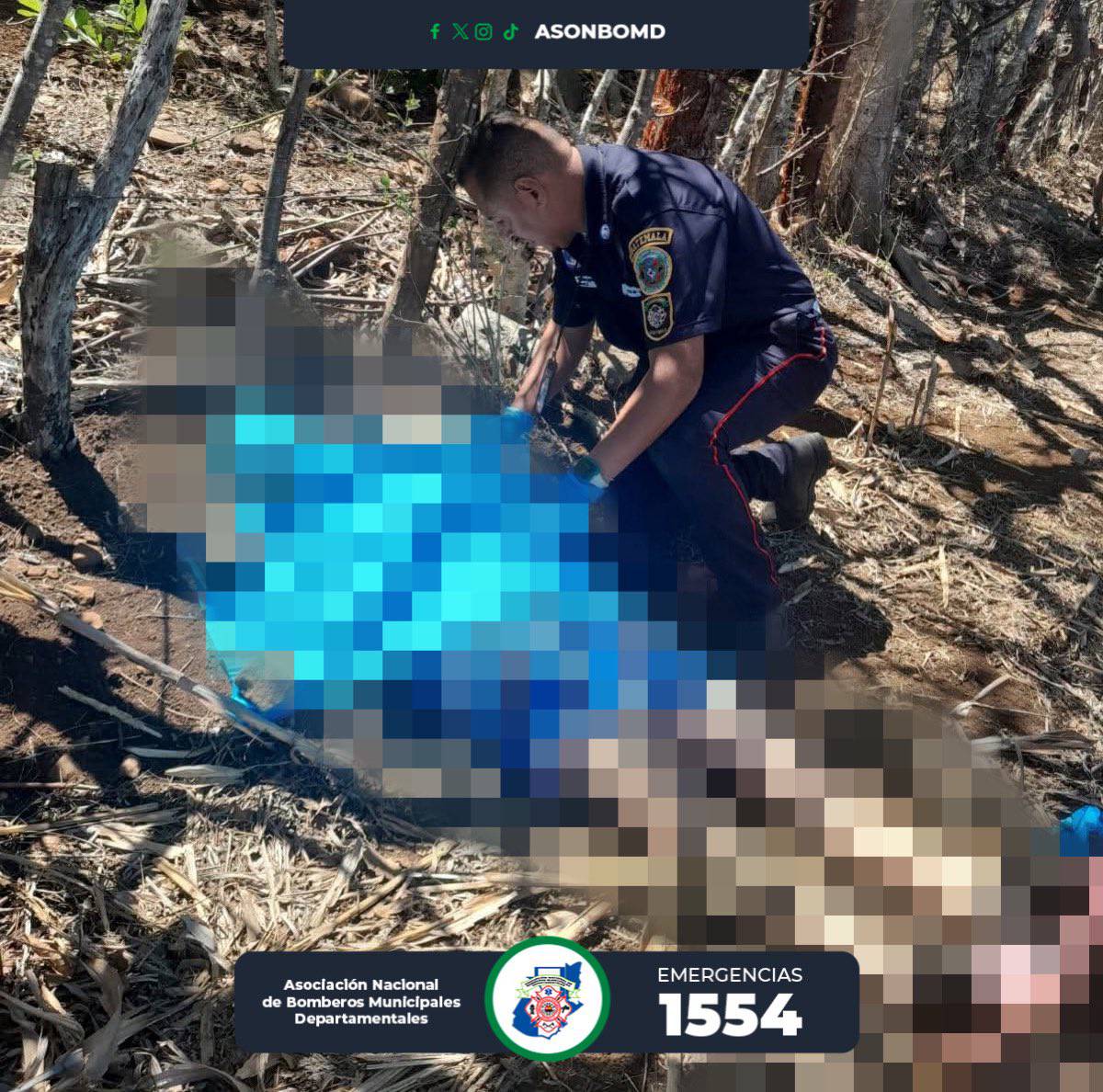 Mujer localizada sin vida en Jutiapa