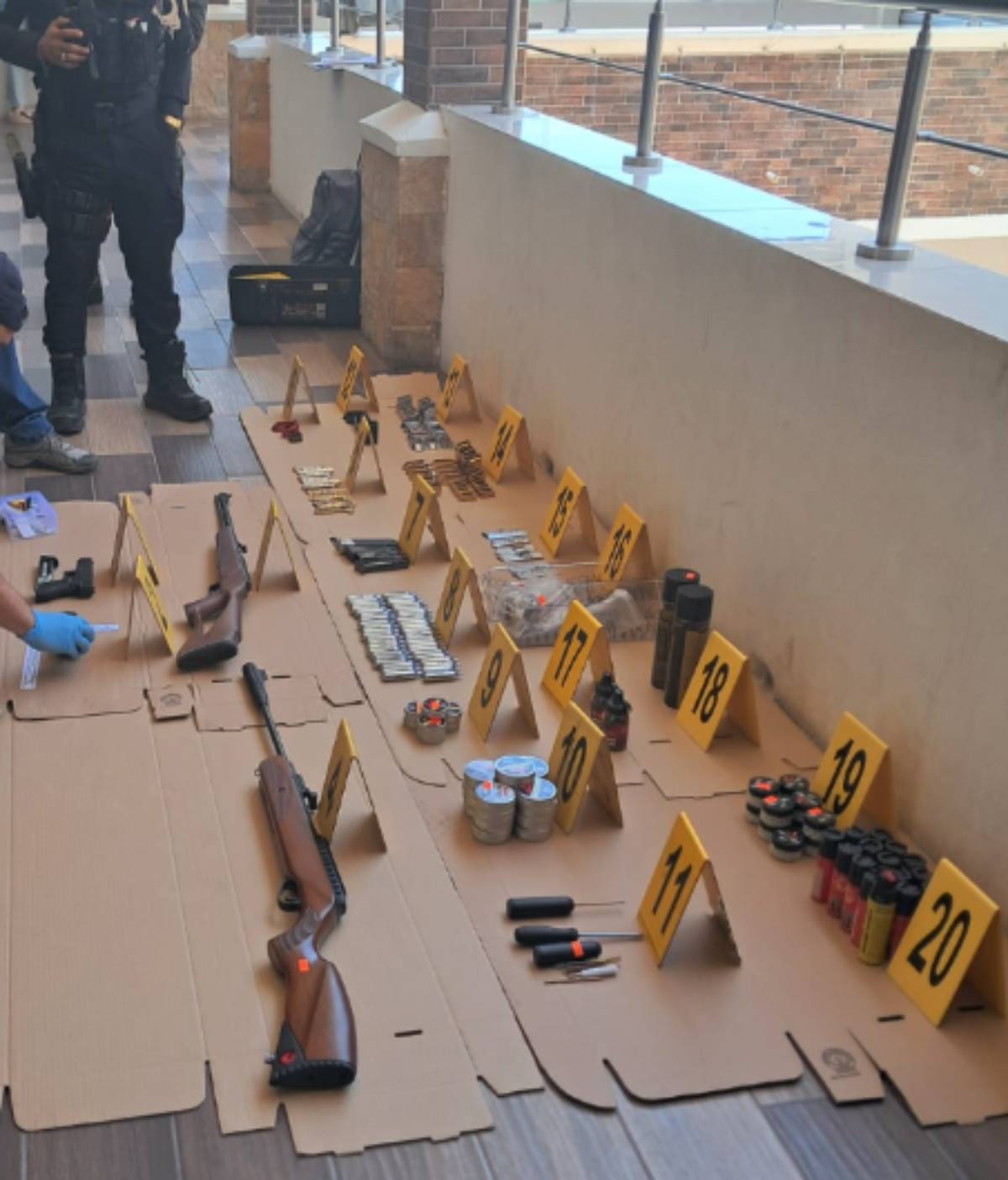 Armas de fuego localizadas en Jutiapa