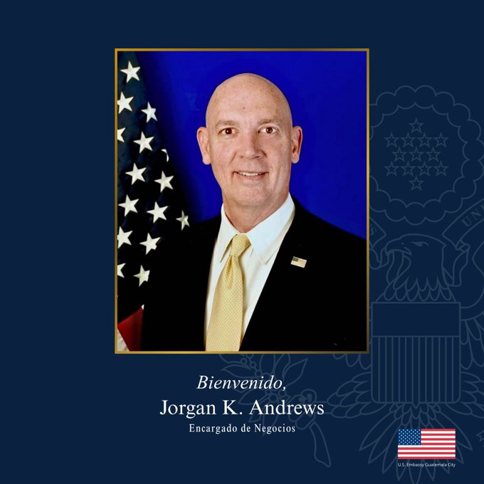 Embajada de EE.UU. en Guatemala integra a encargado de negocios en su equipo