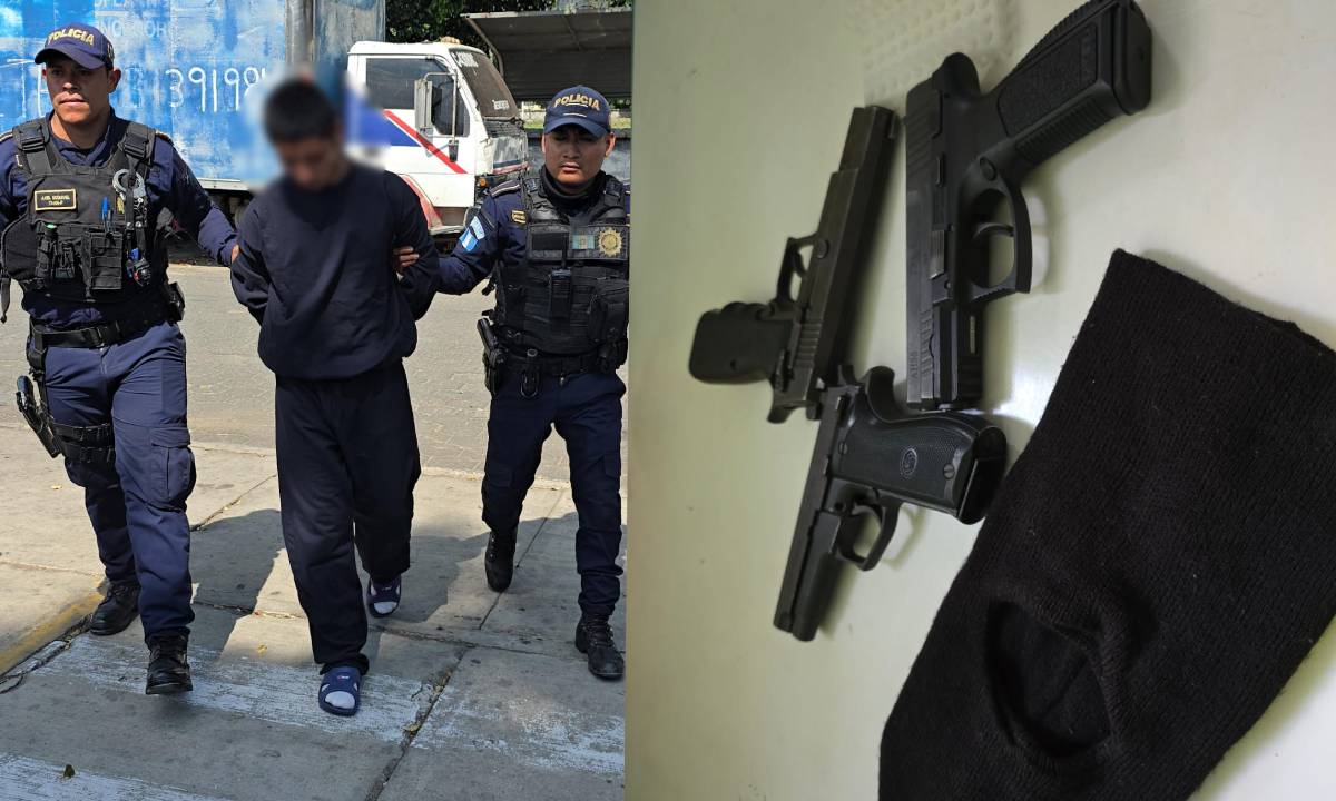 Presuntos sicarios MS capturados en Amatitlán