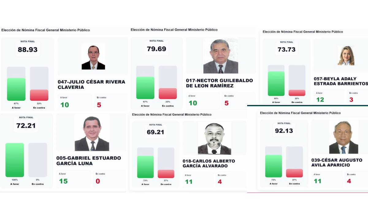 Presidencia oficializa cronograma de entrevistas a aspirantes a Fiscal General
