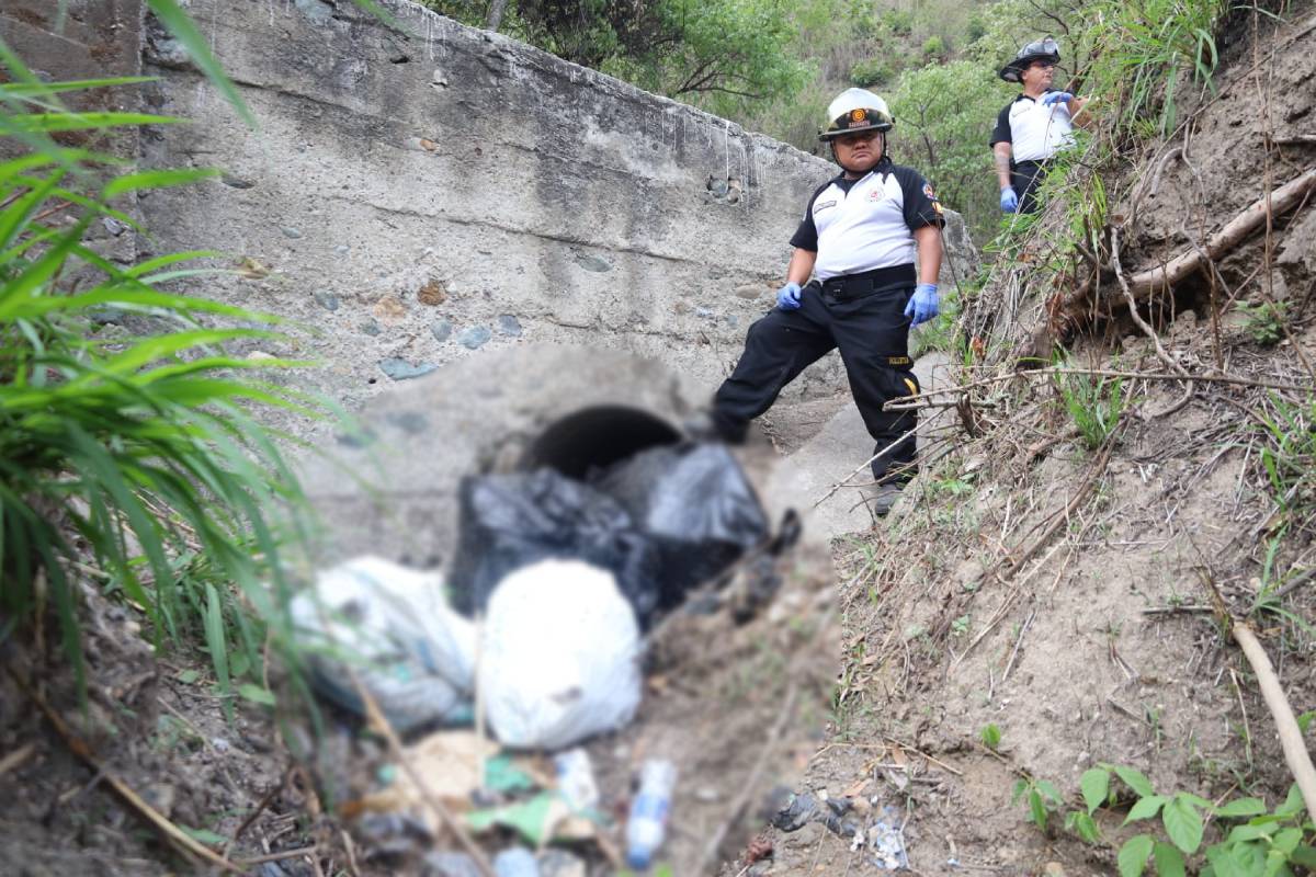 Chinautla: Localizan restos humanos dentro de bolsas plásticas