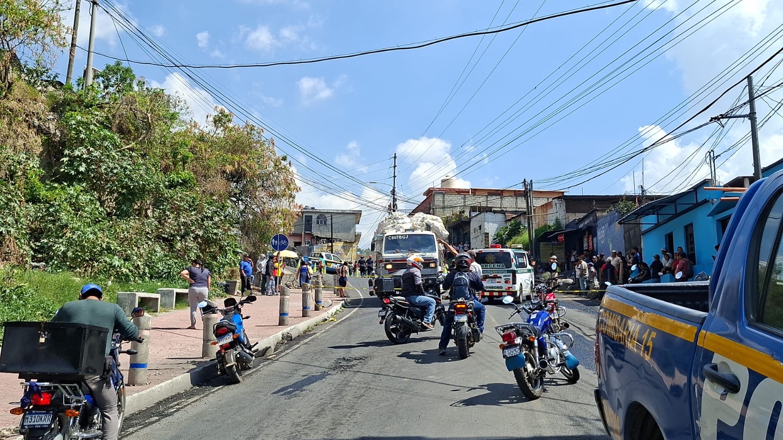 Percance Vial: Motoristas fallecidos  en Villa Nueva