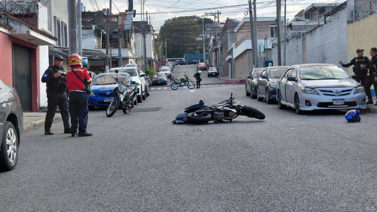 Motorista baleado en zona 13