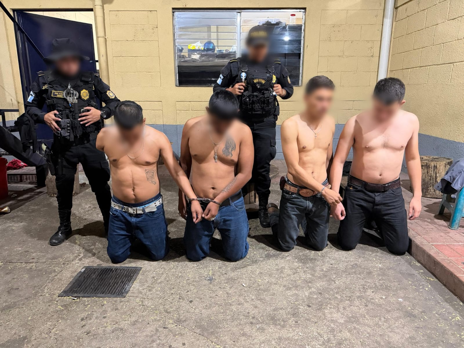 Capturan a cuatro integrantes de la Mara Salvatrucha en Cuilapa, Santa Rosa