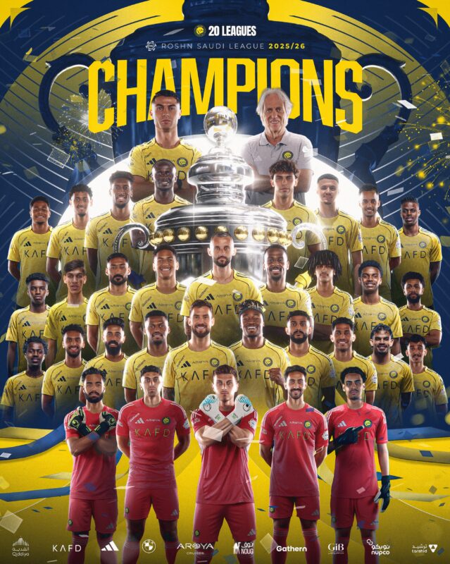 Cristiano y Al Nassr son campeones de la Saudí Pro League