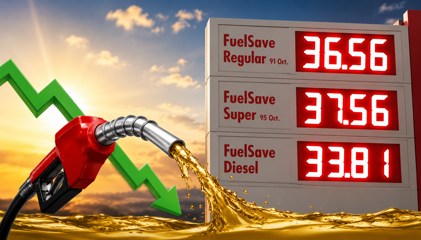 Bajan este martes los precios de combustibles en Guatemala