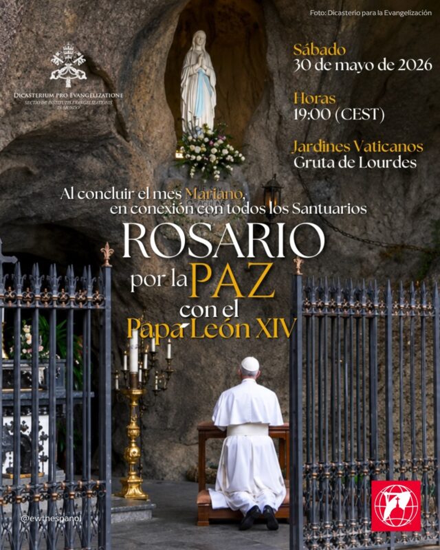 Papa León XIV invita a unirse al rezo del Santo Rosario este 30 de mayo