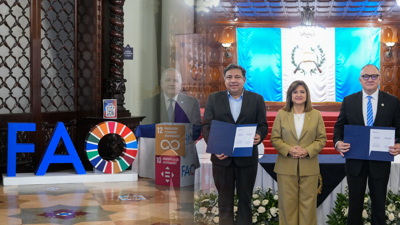 Guatemala y la FAO firman marco de cooperación