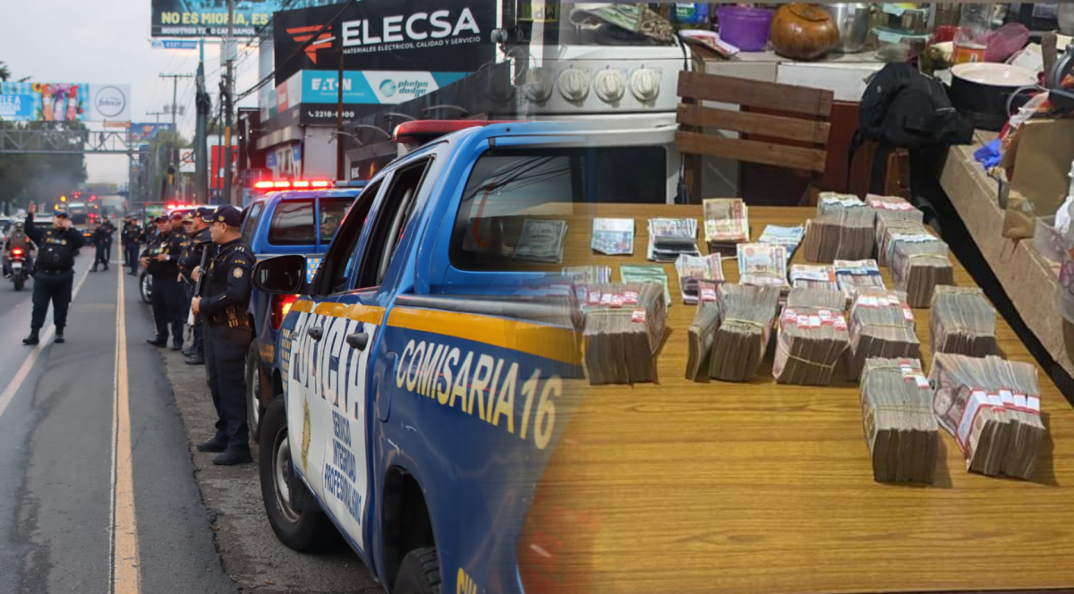 Incautan fuerte suma de dinero en allanamientos realizados en Quetzaltenango