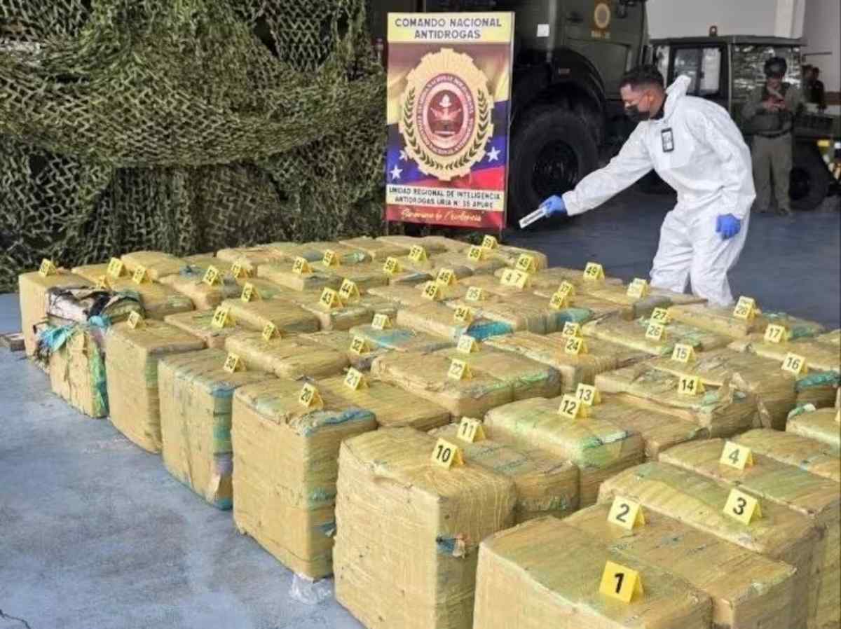 Venezuela reporta decomiso de narcóticos en región limítrofe con Colombia