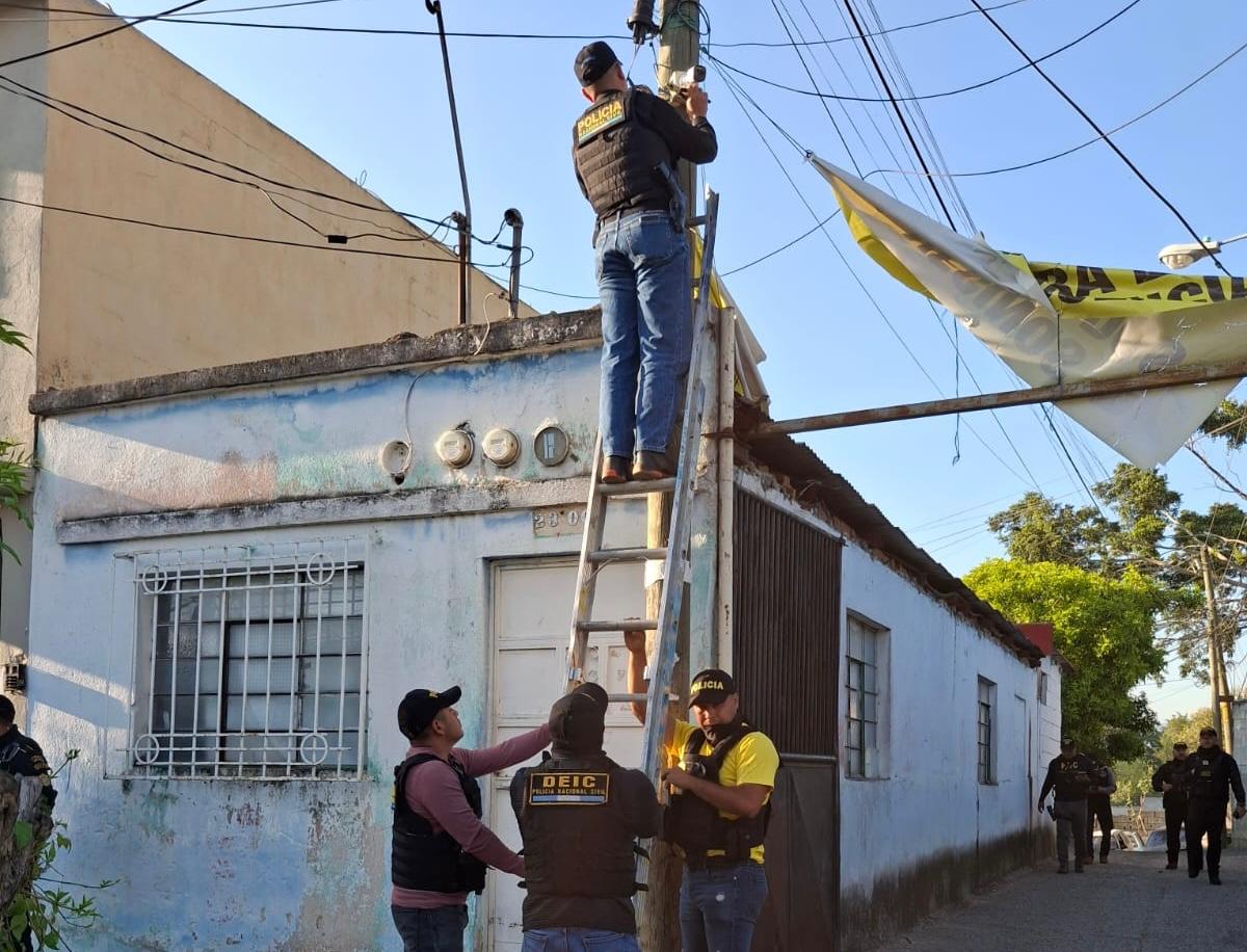 Desinstalan cámaras de grupos delictivos en zona 6, 16 y 17