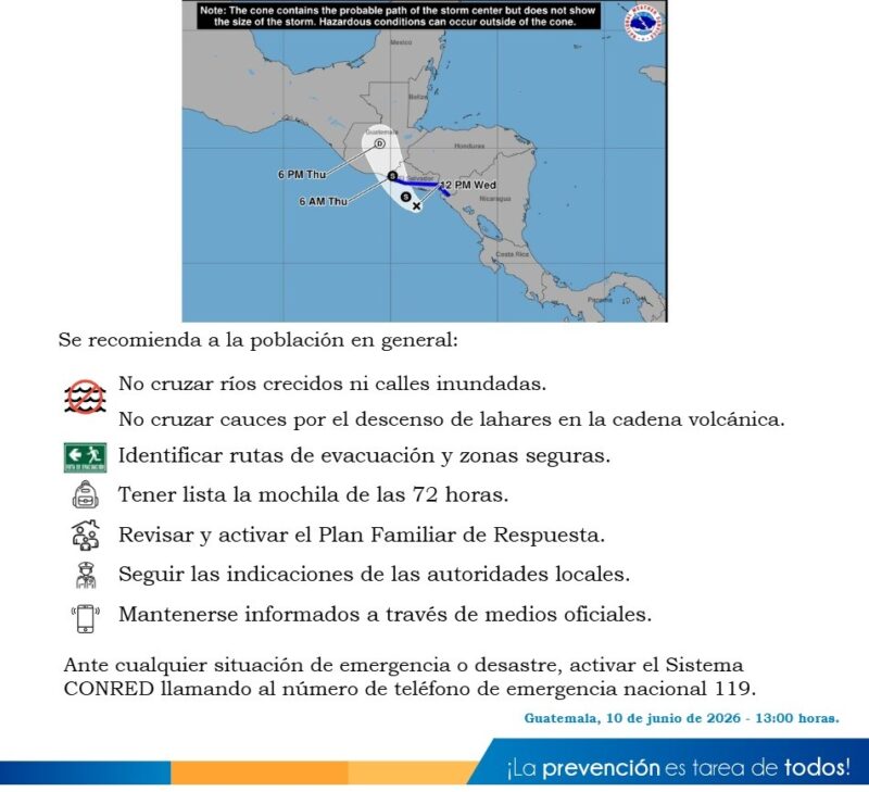 Cristina se degrada a Depresión Tropical