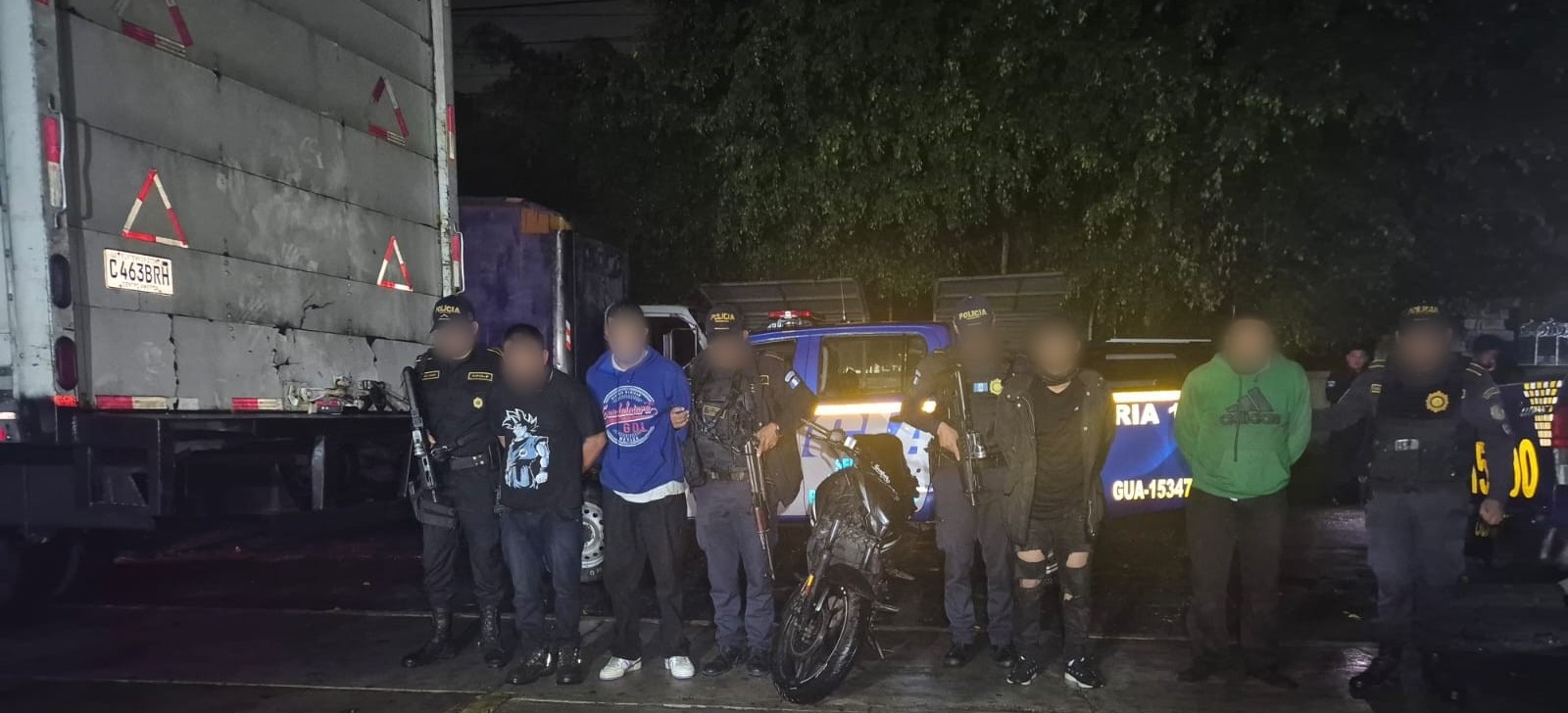 Caen cuatro presuntos robacamiones en Amatitlán