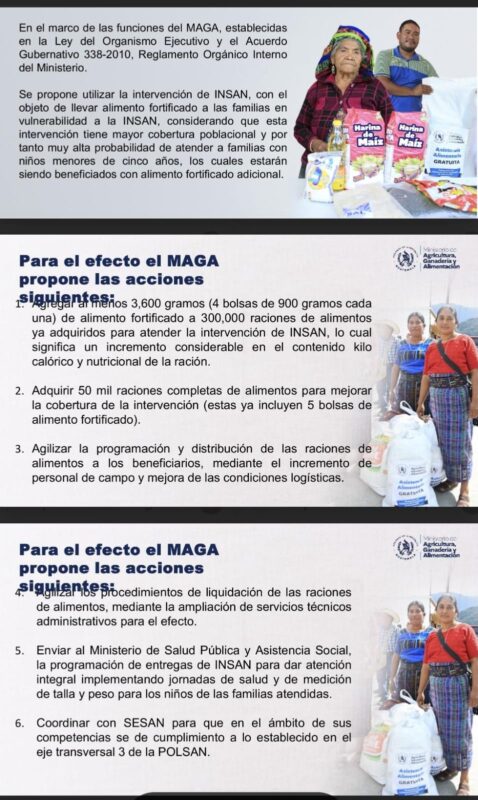 Autoridades implementan acciones por desnutrición en Guatemala. FUENTE: SESAN. 